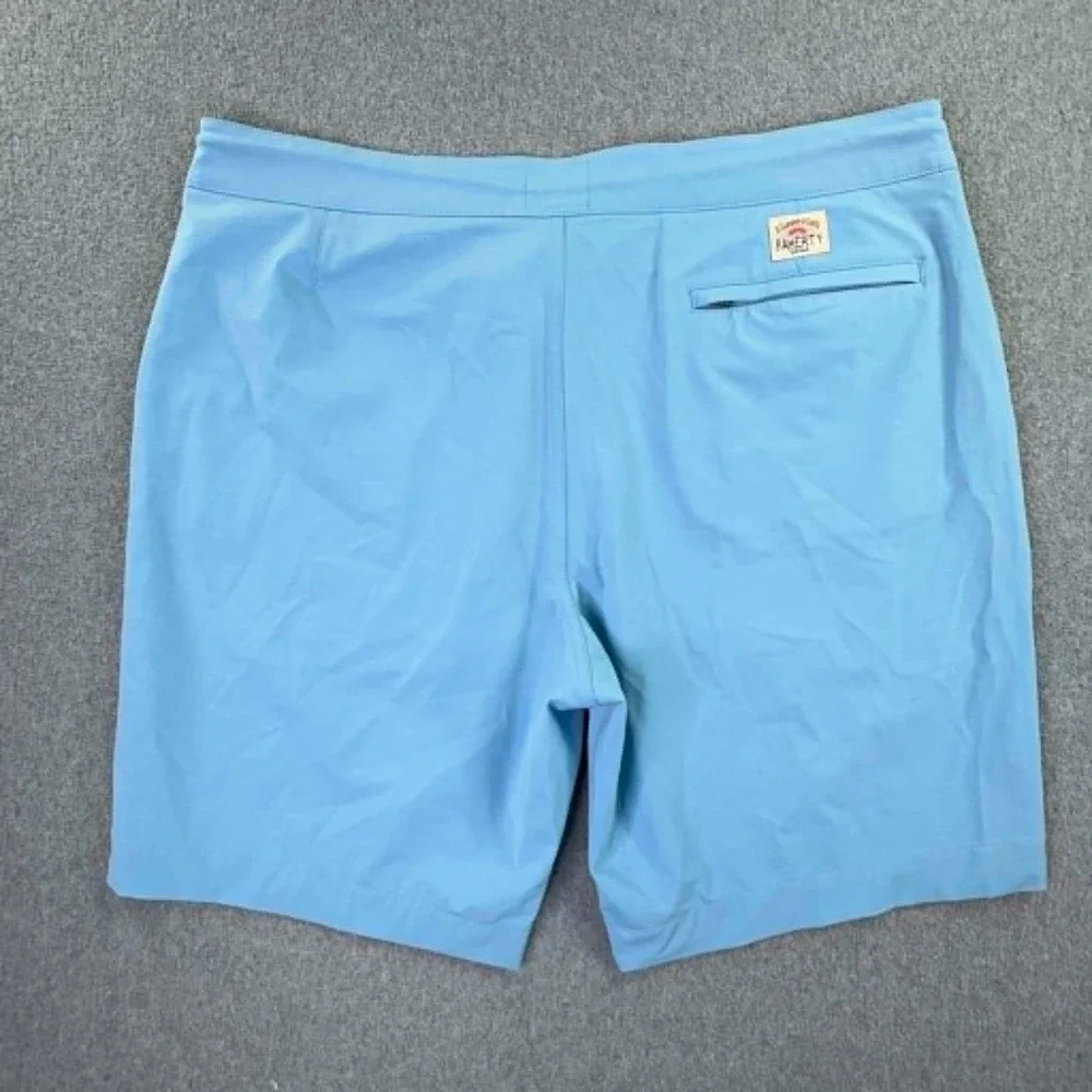Faherty All Day Shorts Mens Size 36 Blue Stretch Hybrid Golf Performance 8